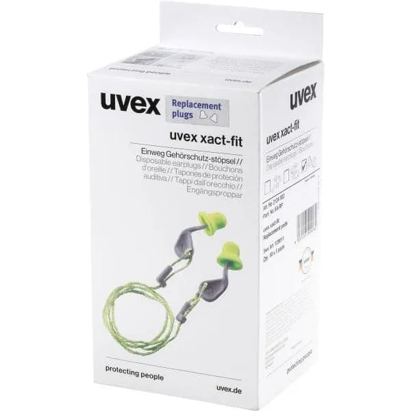 Box - Uvex Xact-Fit Replacement Pods for Xact-Band & Xact-Fit Corded (250 Pairs | SLC80 22dB, Class 4)