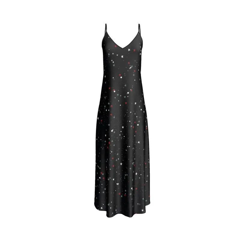 Celestial Andromeda Silk Slip Dress