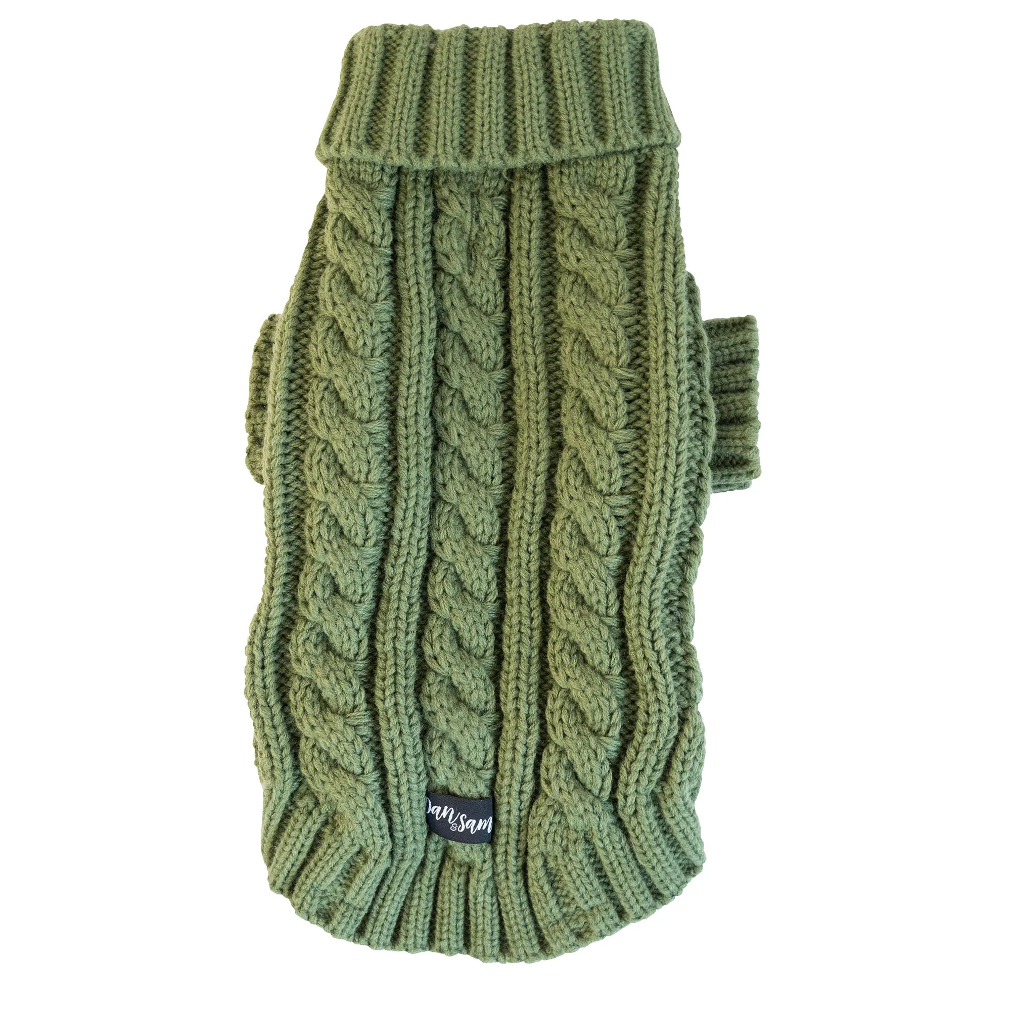 Dan & Sam - Knitted Sweater (Olive Green) - 16cm