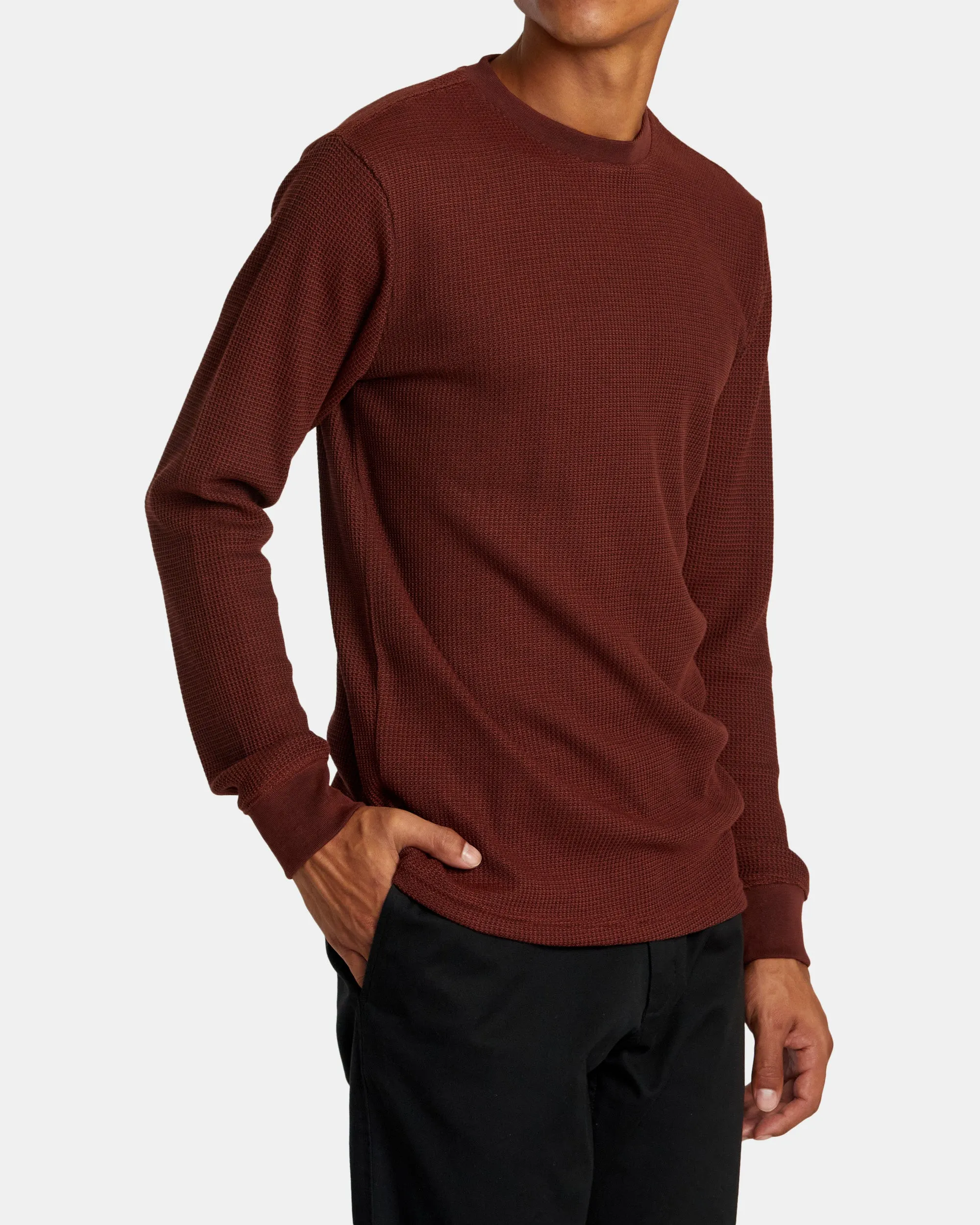 Dayshift Long Sleeve Thermal Shirt - Red Earth