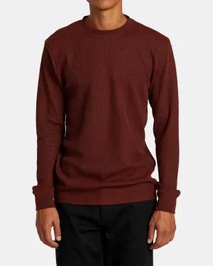 Dayshift Long Sleeve Thermal Shirt - Red Earth