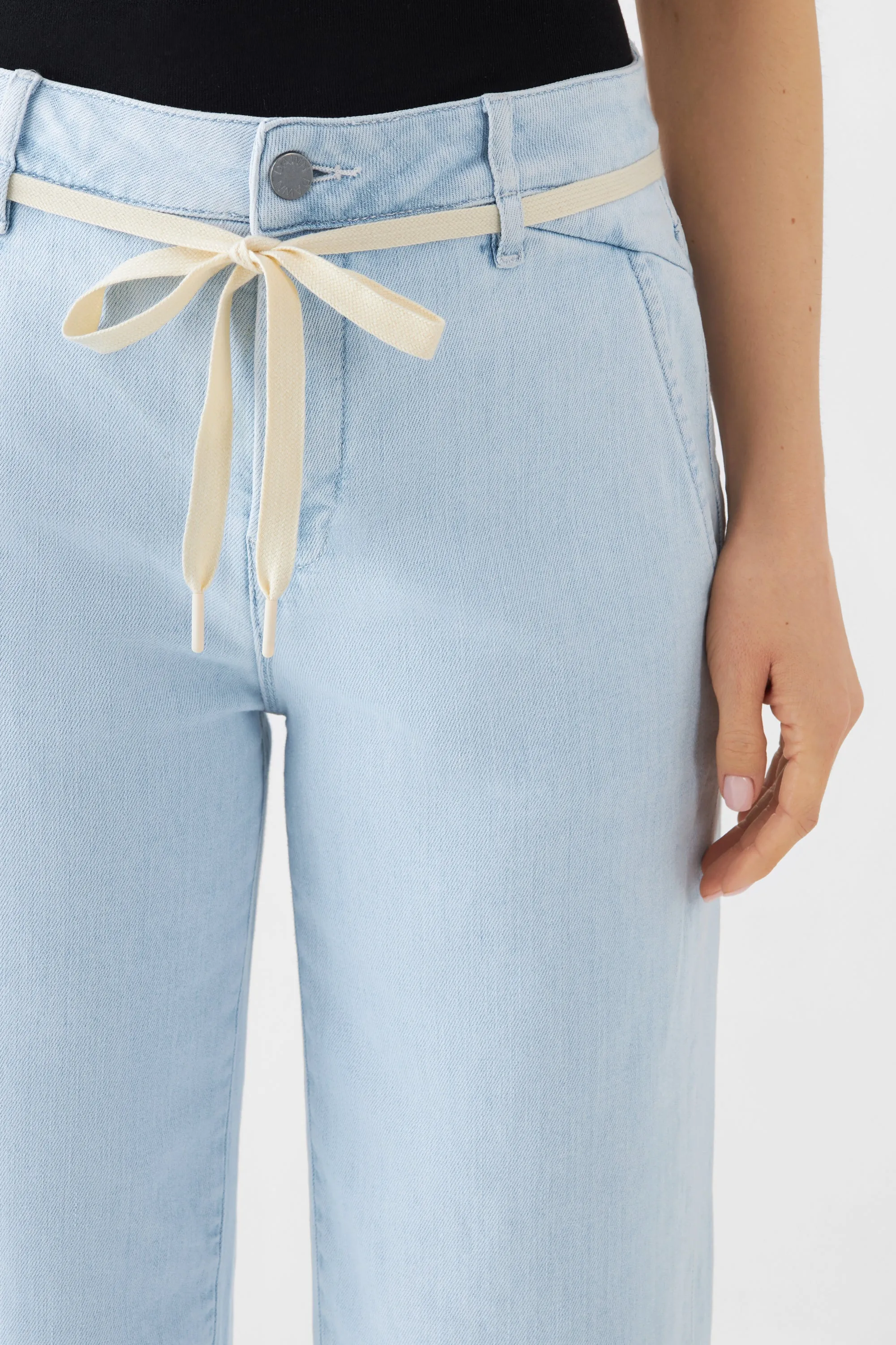 Dew Cropped Jeans Bright Denim