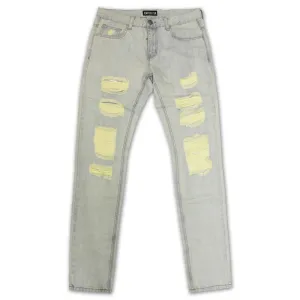 Embellish Aventador Ripped Standard Denim Jeans Light Blue