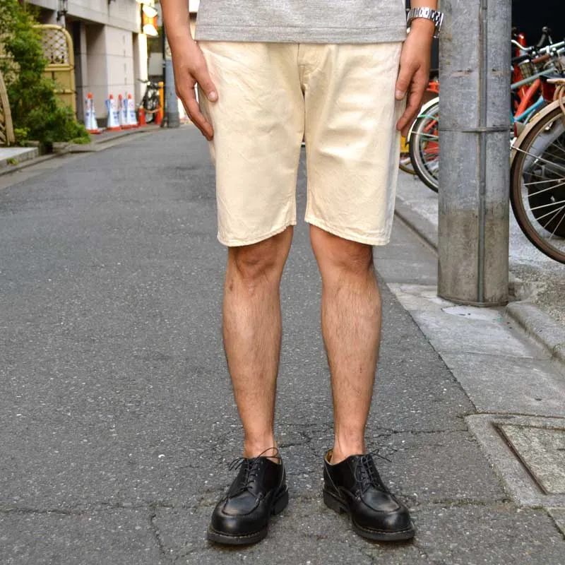 FULL COUNT×BEARS' "1904EC" 5POCKET DENIM SHORTS ECRU