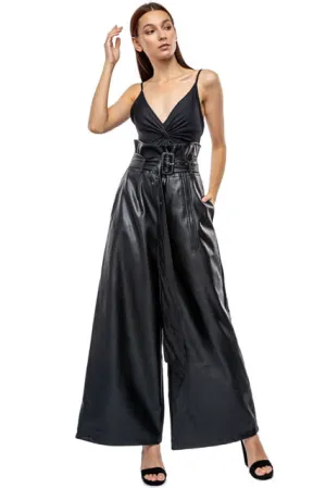 High Waist Faux Leather Maxi  Skirt/Pant