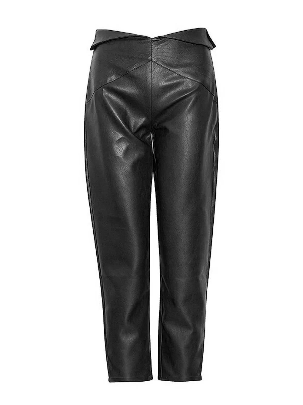 High Waist Leather Pants