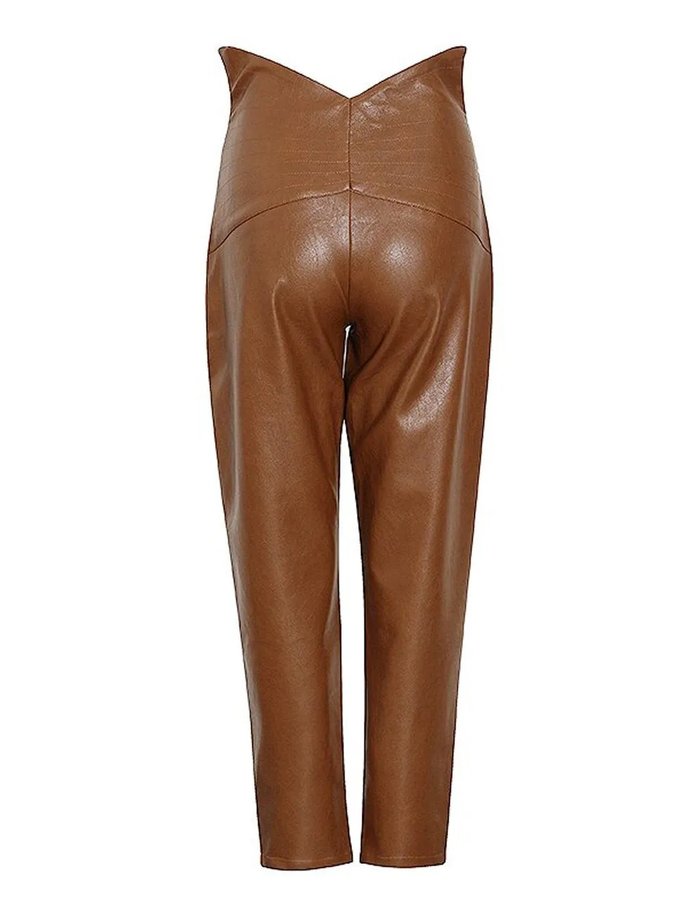 High Waist Leather Pants