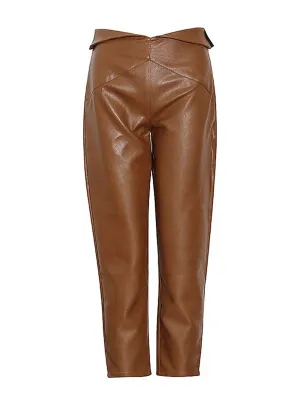 High Waist Leather Pants