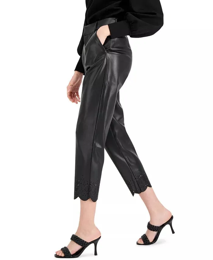 INC - High-Waist Faux-Leather Pants