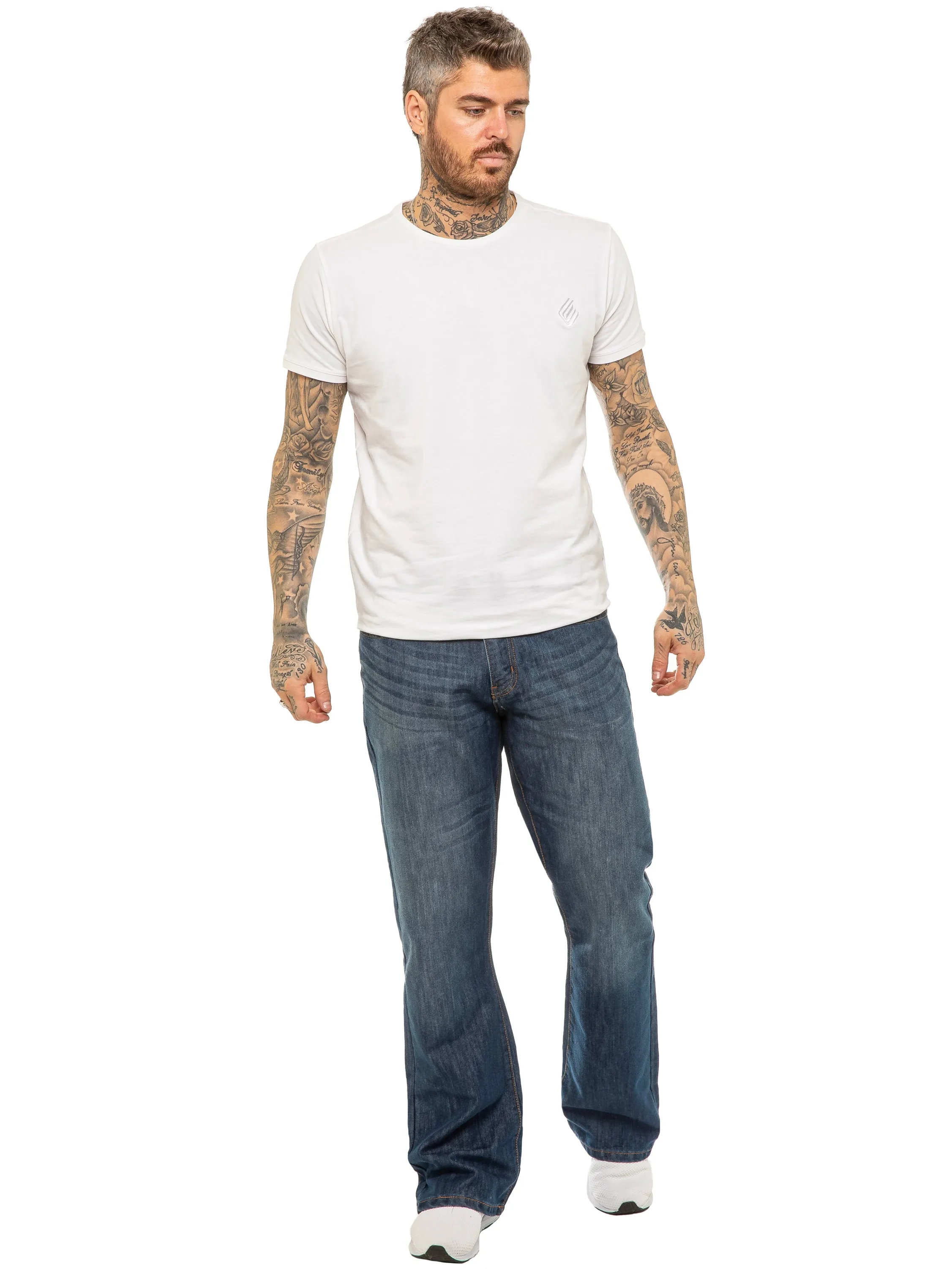 Kruze | Mens Bootcut Denim Jeans