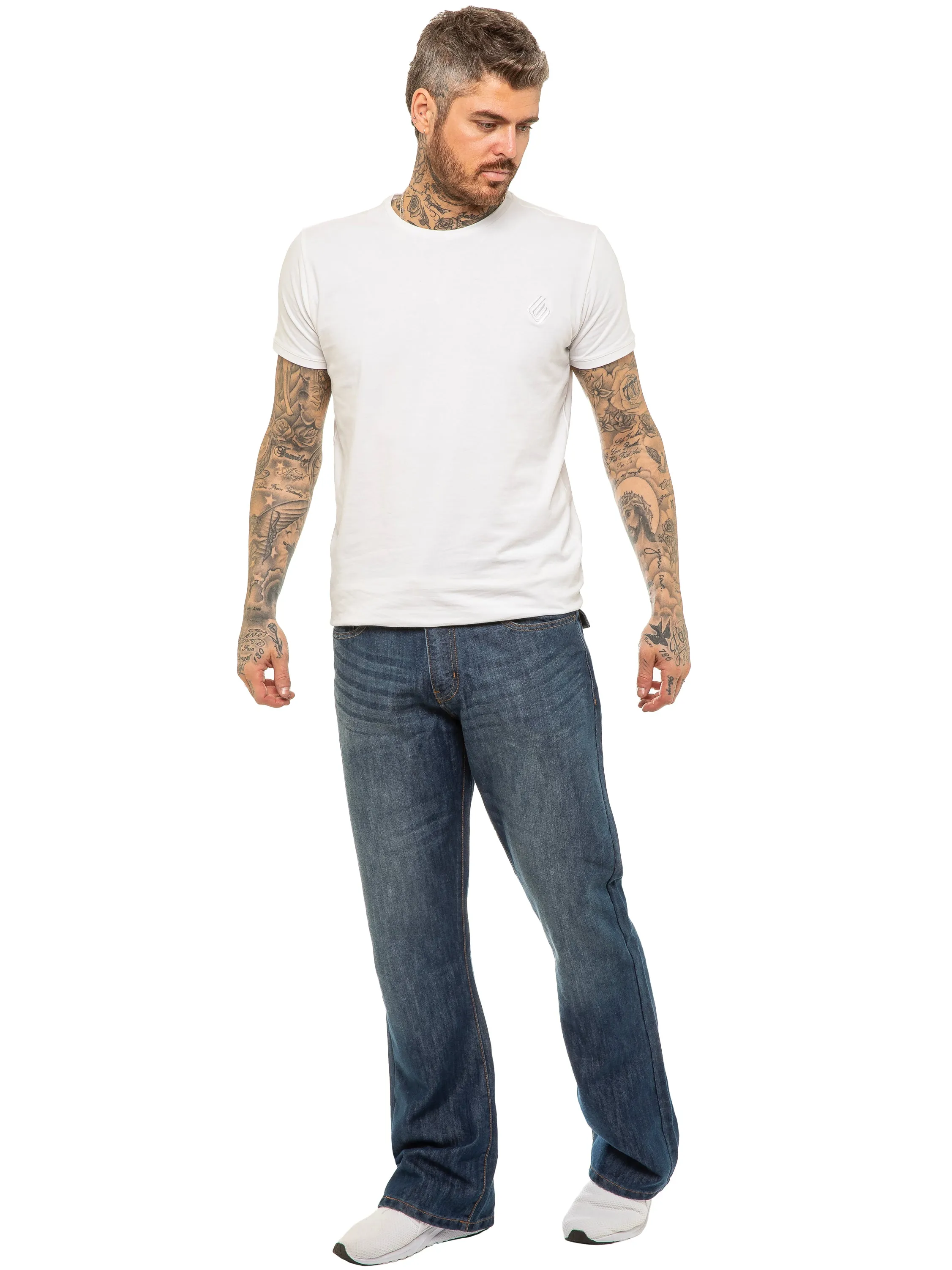 Kruze | Mens Bootcut Denim Jeans