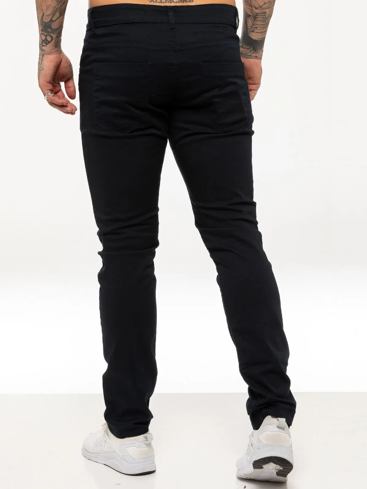 Kruze | Mens Slim Fit Stretch Chinos