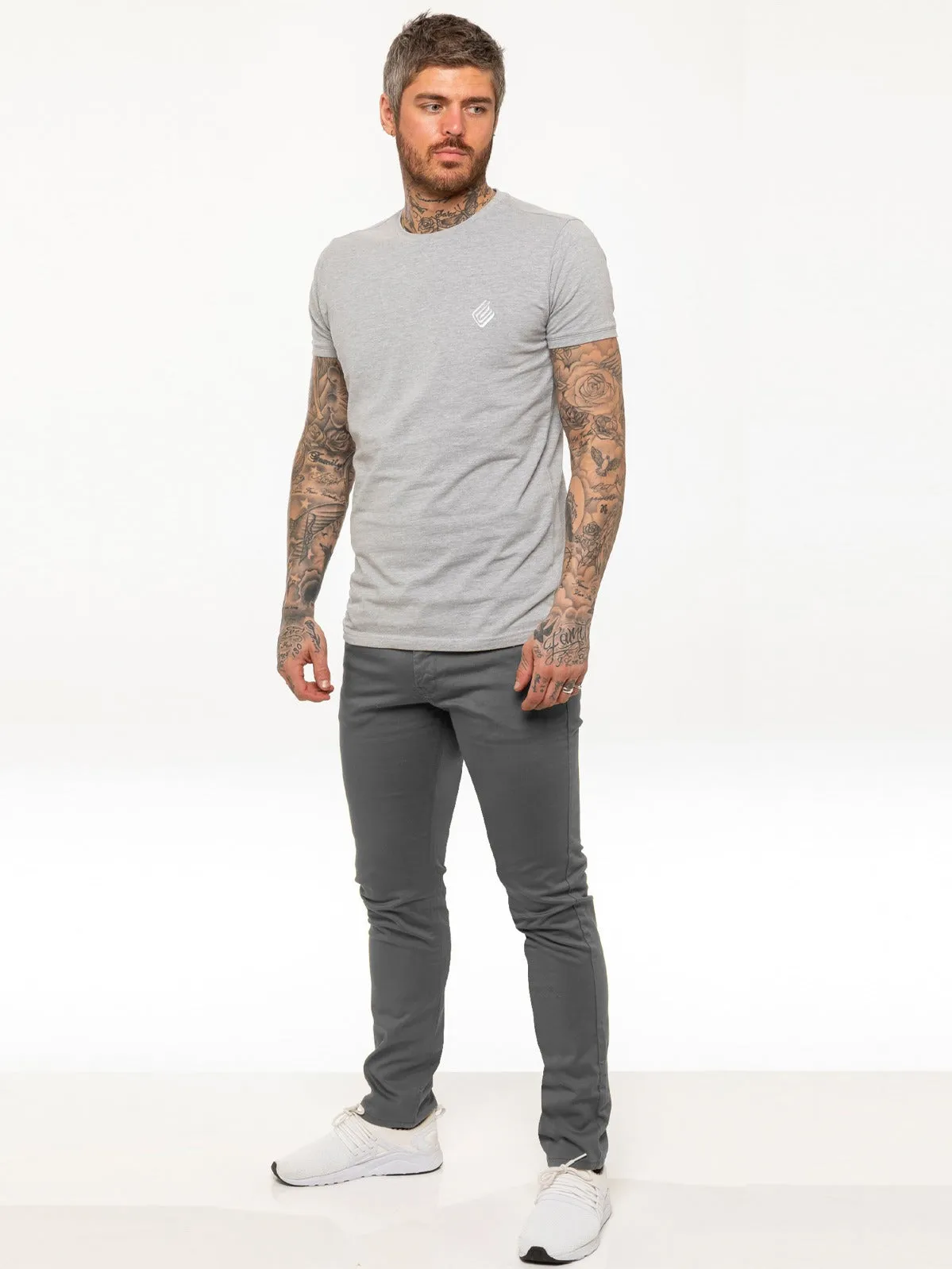 Kruze | Mens Slim Fit Stretch Chinos