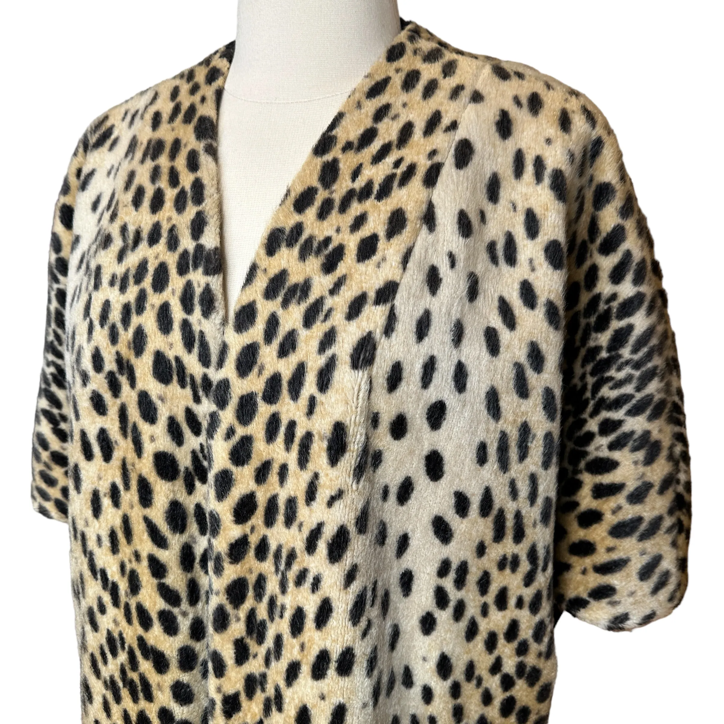 Leopard Faux-Fur Vintage Jacket - 10