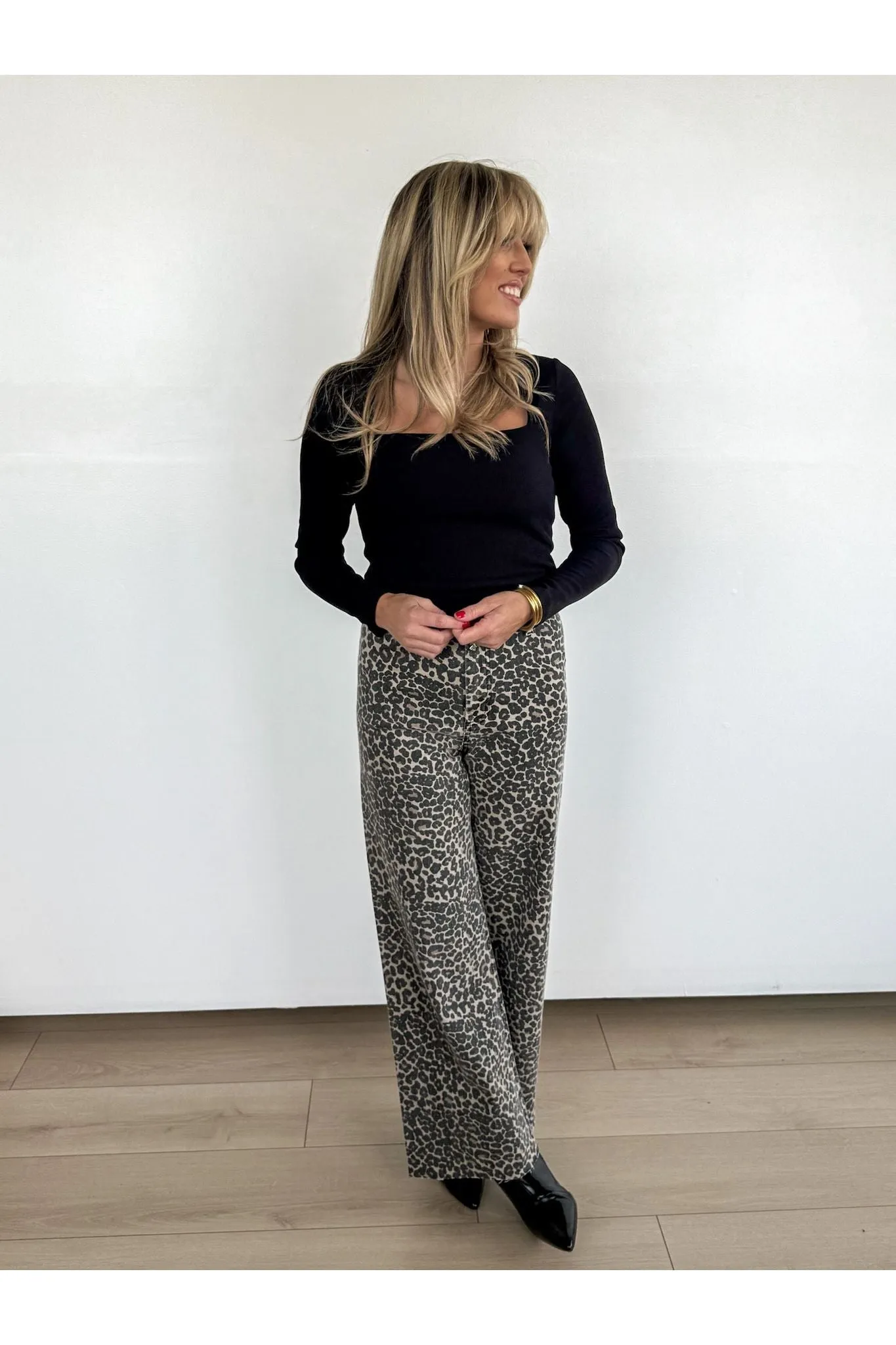 Leopard Luxe Flare Jeans