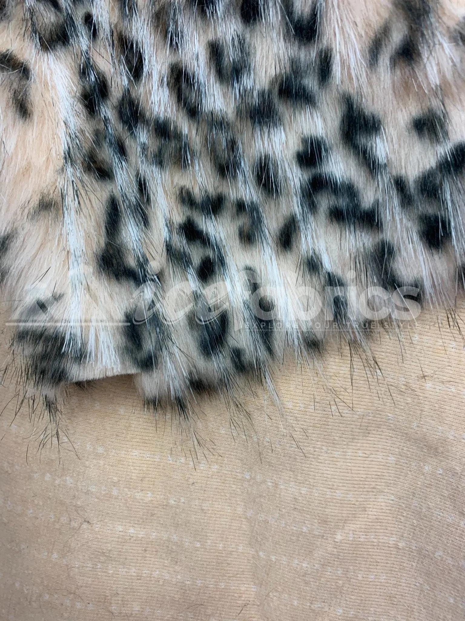 Long Pile Fake Animal Leopard Faux Fur Fabric By The Yard | Fur Material