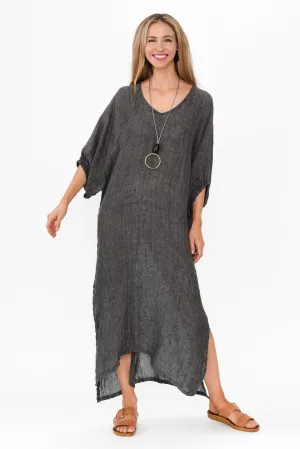 Marcel Charcoal Linen Dress