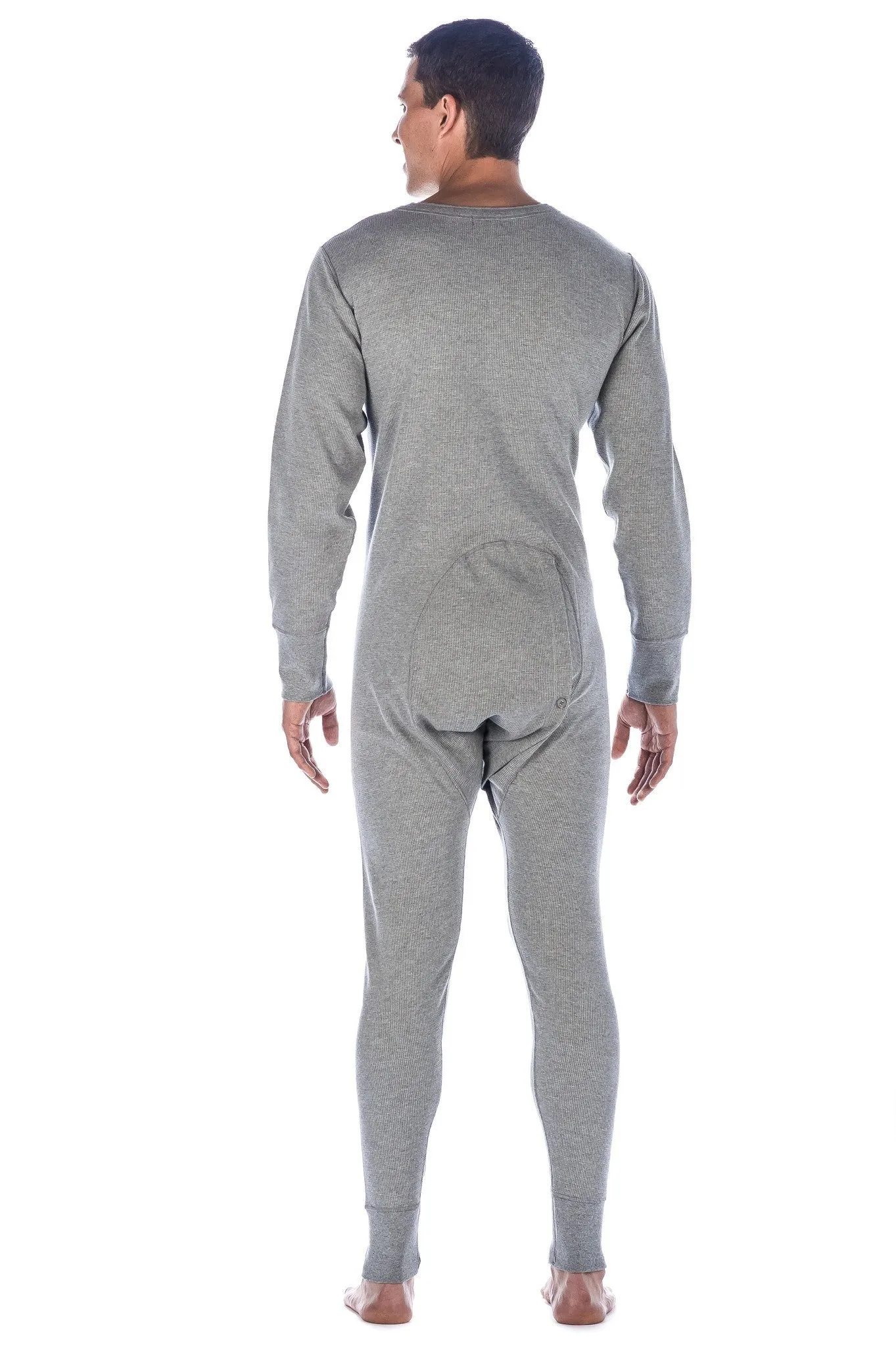 Men's Waffle Knit Thermal Union Suit