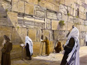 Mincha at the Kotel