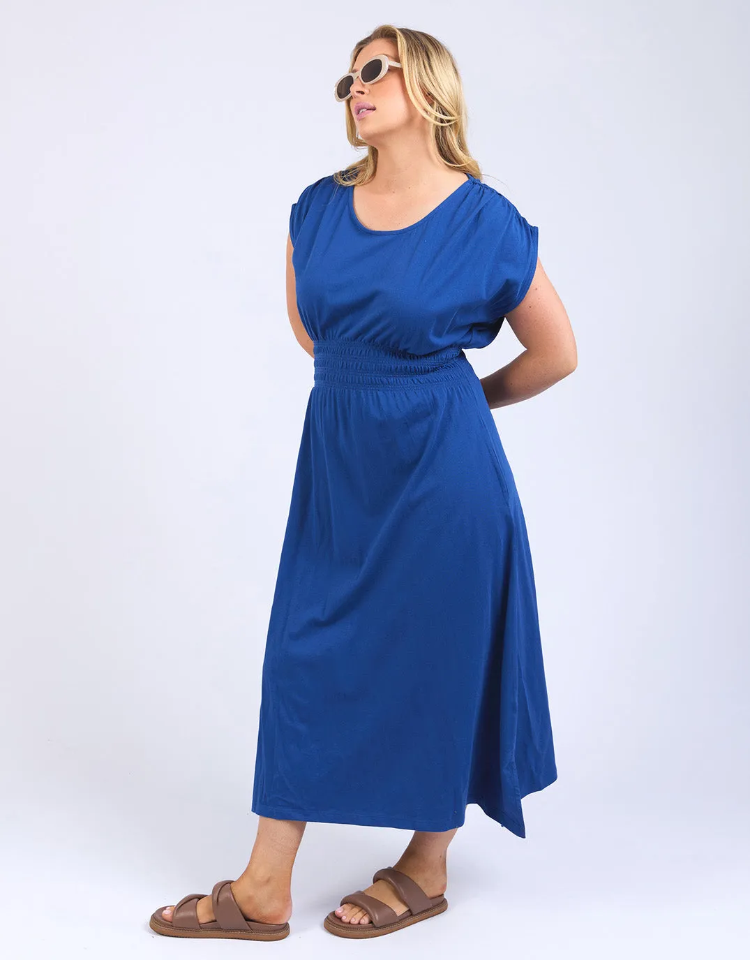 Nelle Midi Dress - Royal Blue