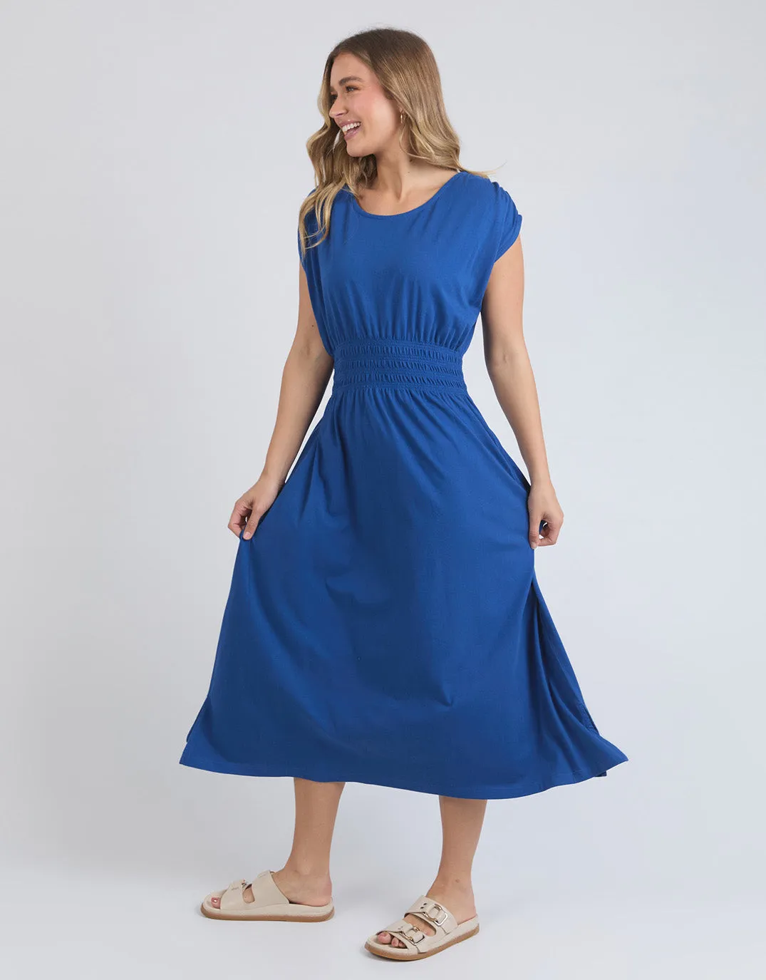 Nelle Midi Dress - Royal Blue