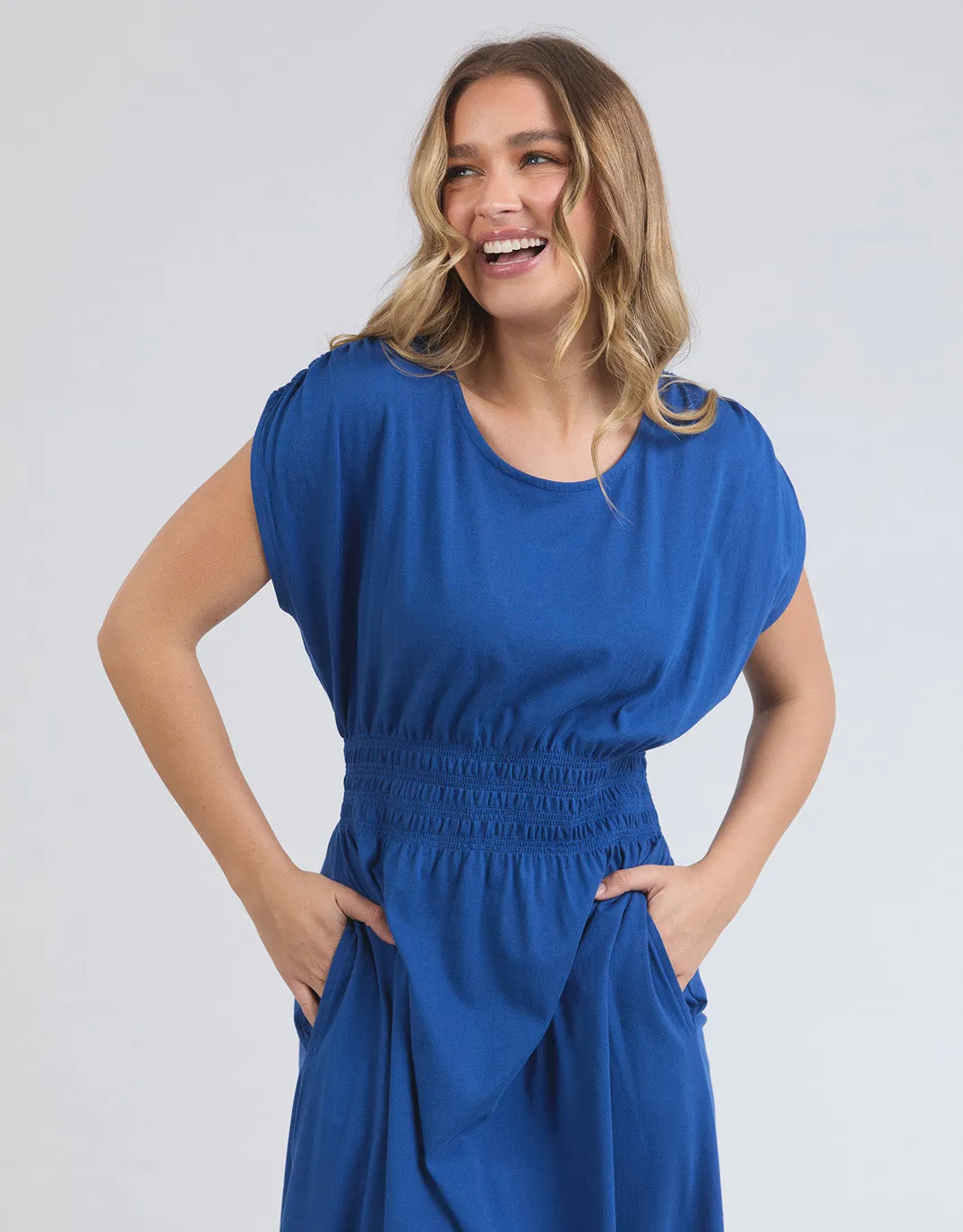 Nelle Midi Dress - Royal Blue