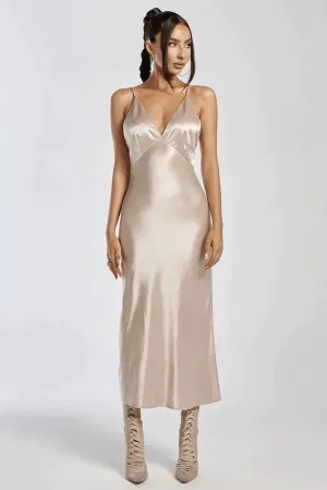 Sariah Slip Dress - Champagne