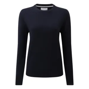 Schoffel Ladies Merino Crew Neck Jumper - Navy