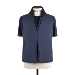 Technical Zip Gilet in Navy