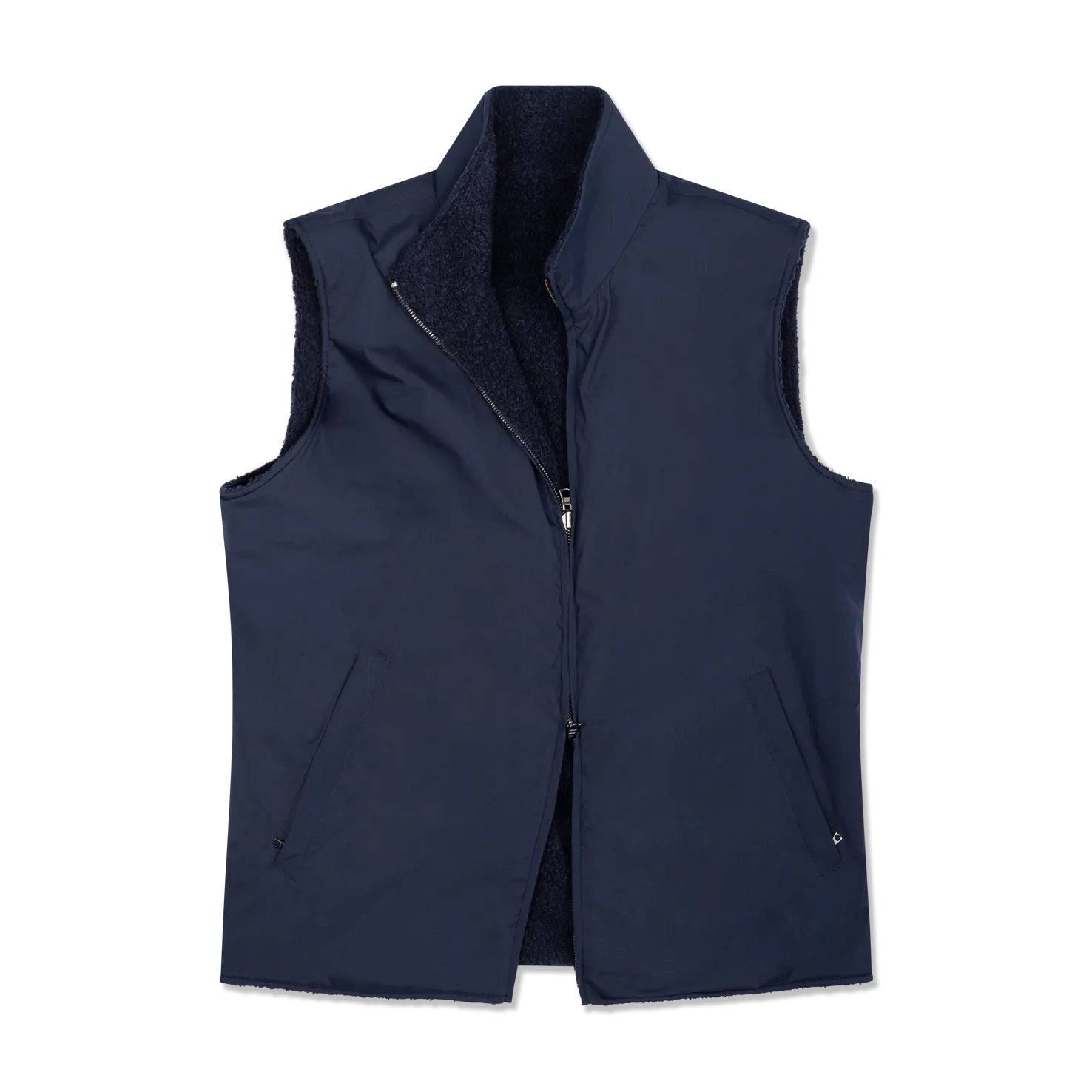 Technical Zip Gilet in Navy