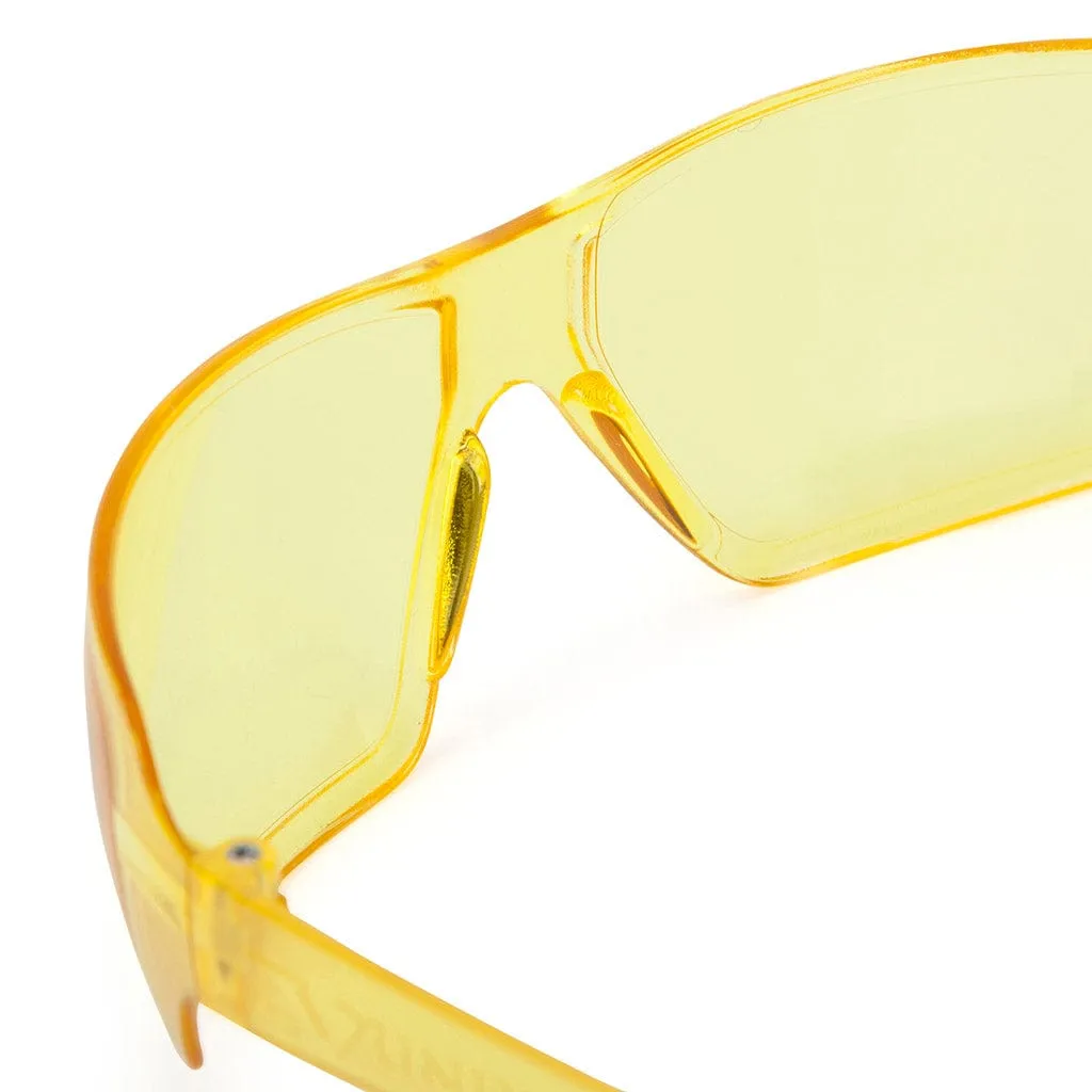 Univet 553Z Zero Noise Safety Glasses Yellow Lens