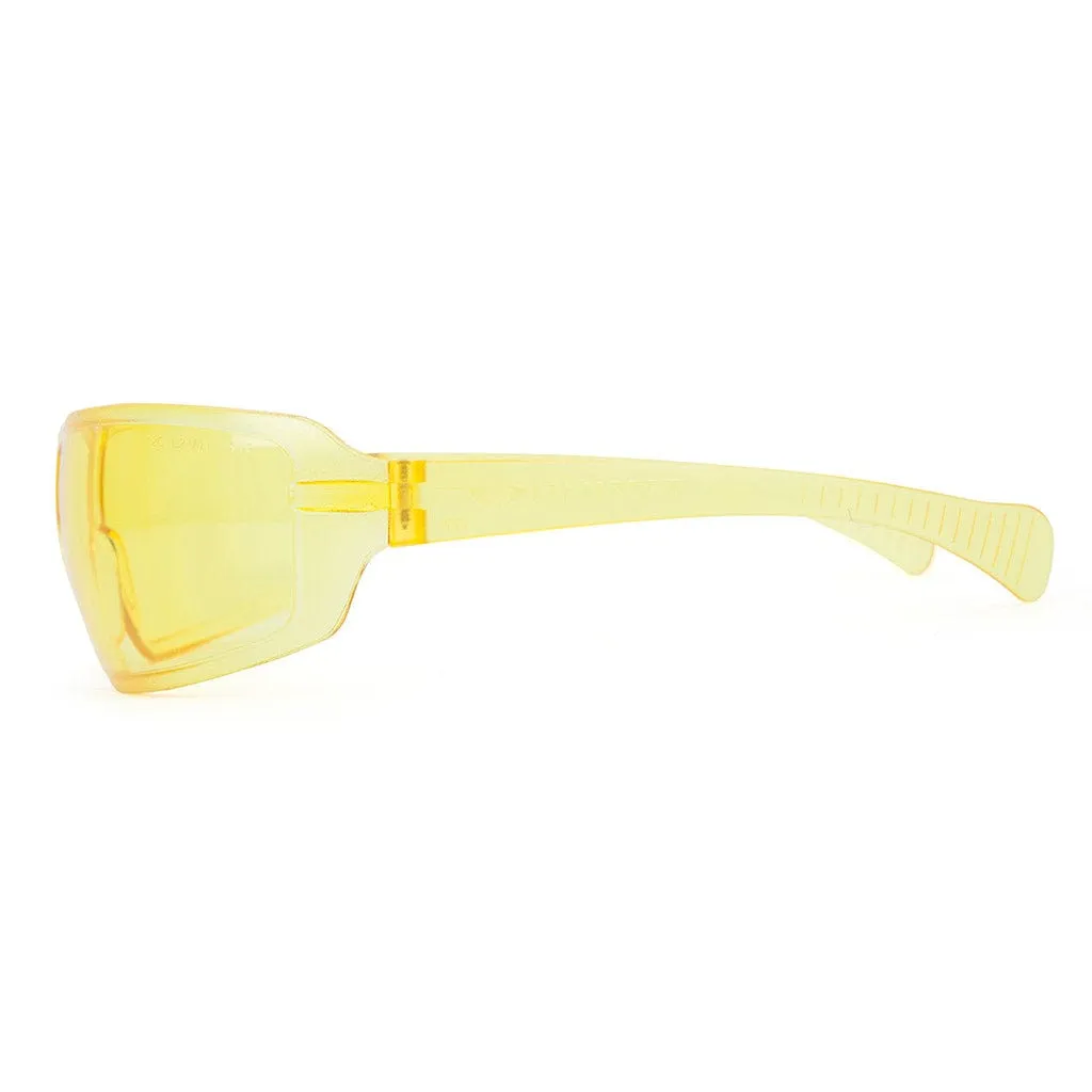 Univet 553Z Zero Noise Safety Glasses Yellow Lens