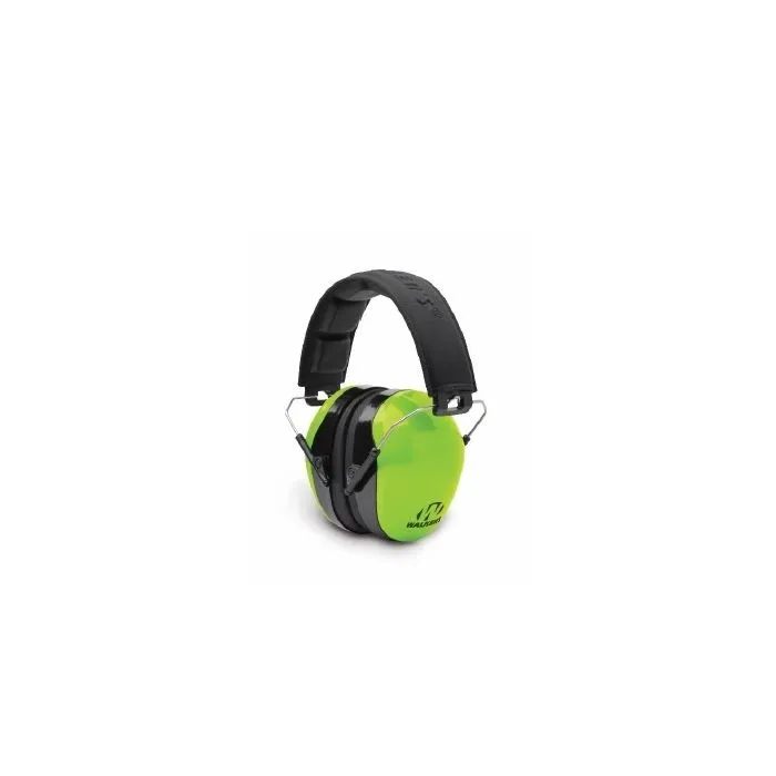 Walker's GWP-DCPM-HVG Dual Color Passive Muff Embossed Headband, Hi Vis Green